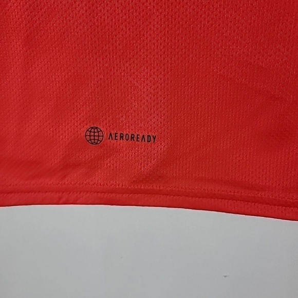 New Adidas D4M Tee Aeroready Red/BLK Logo Short Sleeve T-Shirt Unisex Size L $30 - Picture 6 of 8